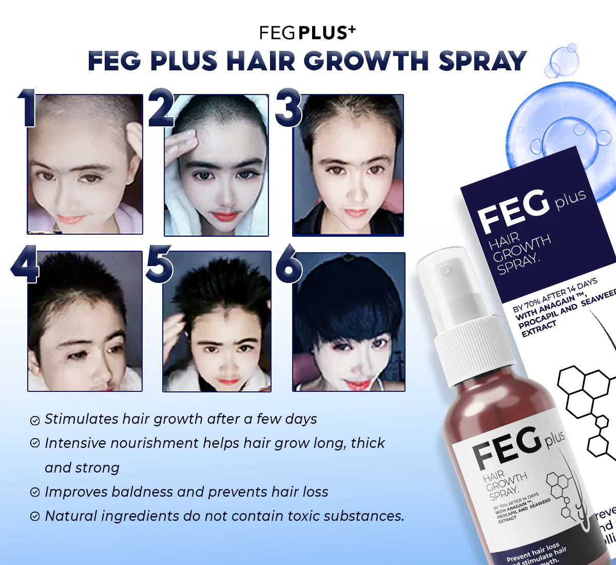 FEG PLUS HAIR GROWTH SPRAY
