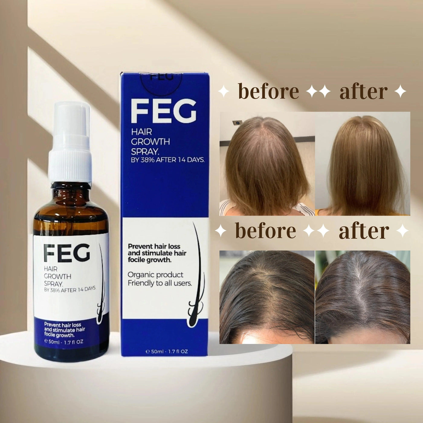FEG PLUS HAIR GROWTH SPRAY